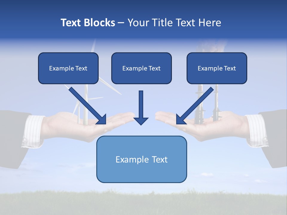 Turbine Climate Sky PowerPoint Template