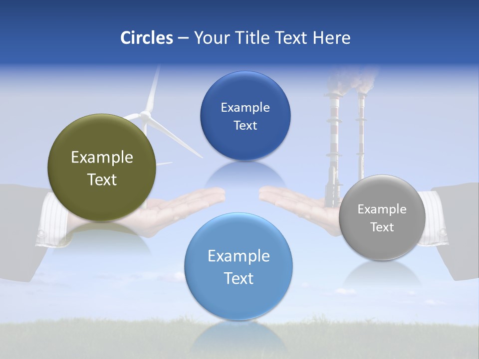 Turbine Climate Sky PowerPoint Template