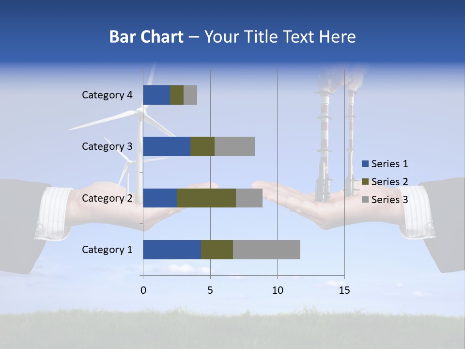 Turbine Climate Sky PowerPoint Template