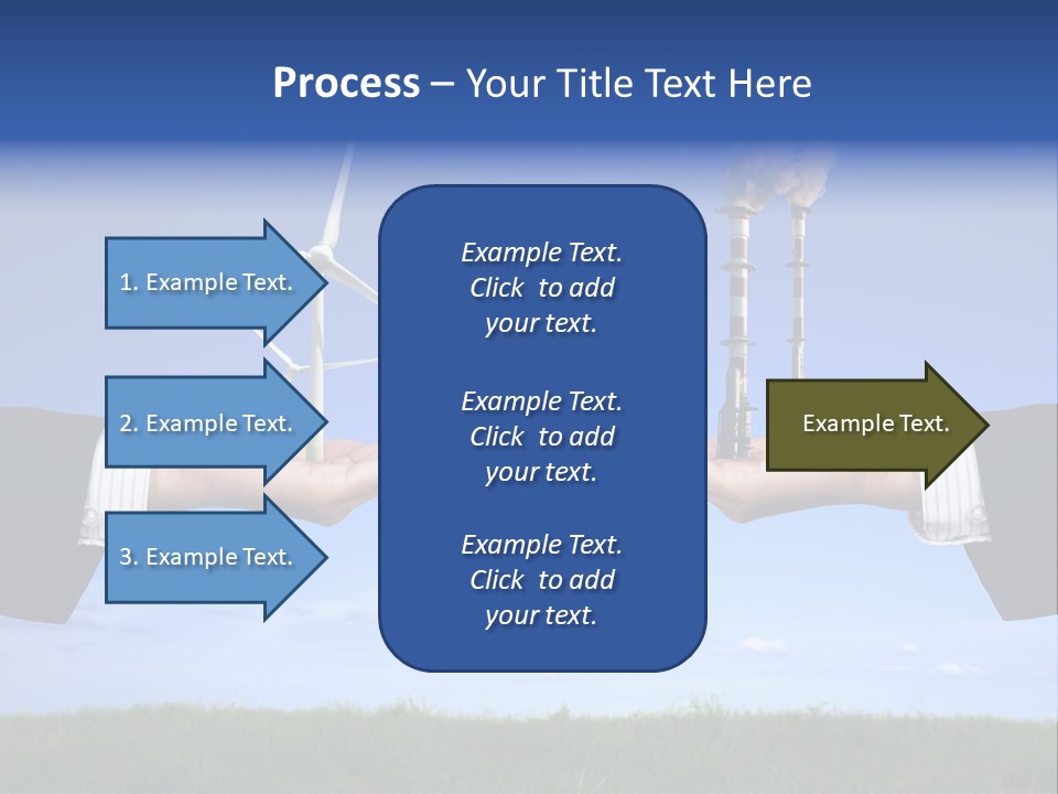 Turbine Climate Sky PowerPoint Template