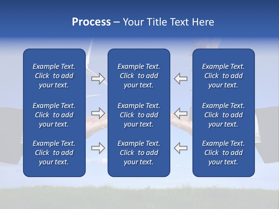 Turbine Climate Sky PowerPoint Template
