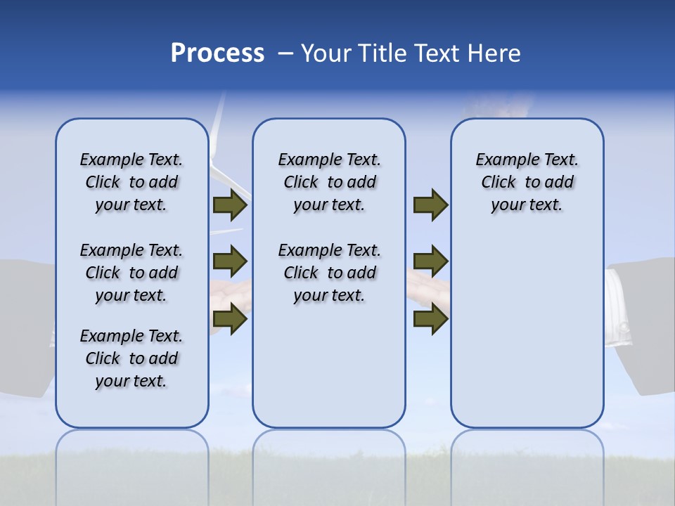 Turbine Climate Sky PowerPoint Template