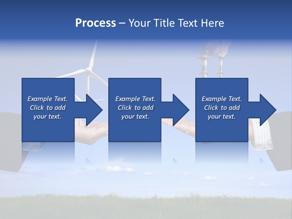 Turbine Climate Sky PowerPoint Template