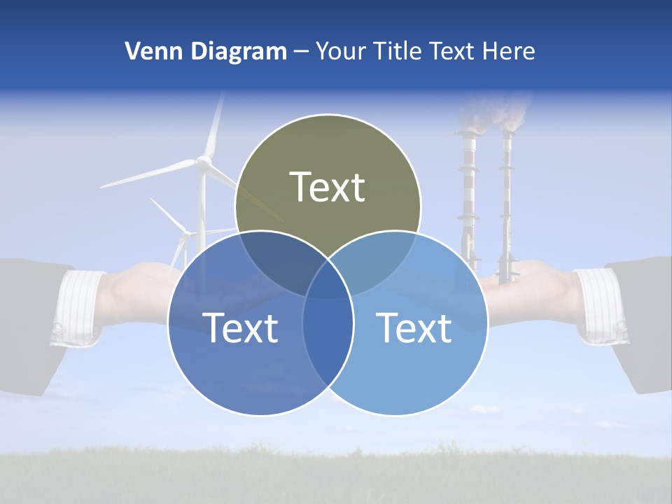 Turbine Climate Sky PowerPoint Template