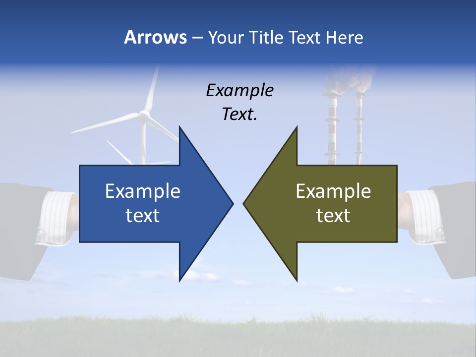 Turbine Climate Sky PowerPoint Template