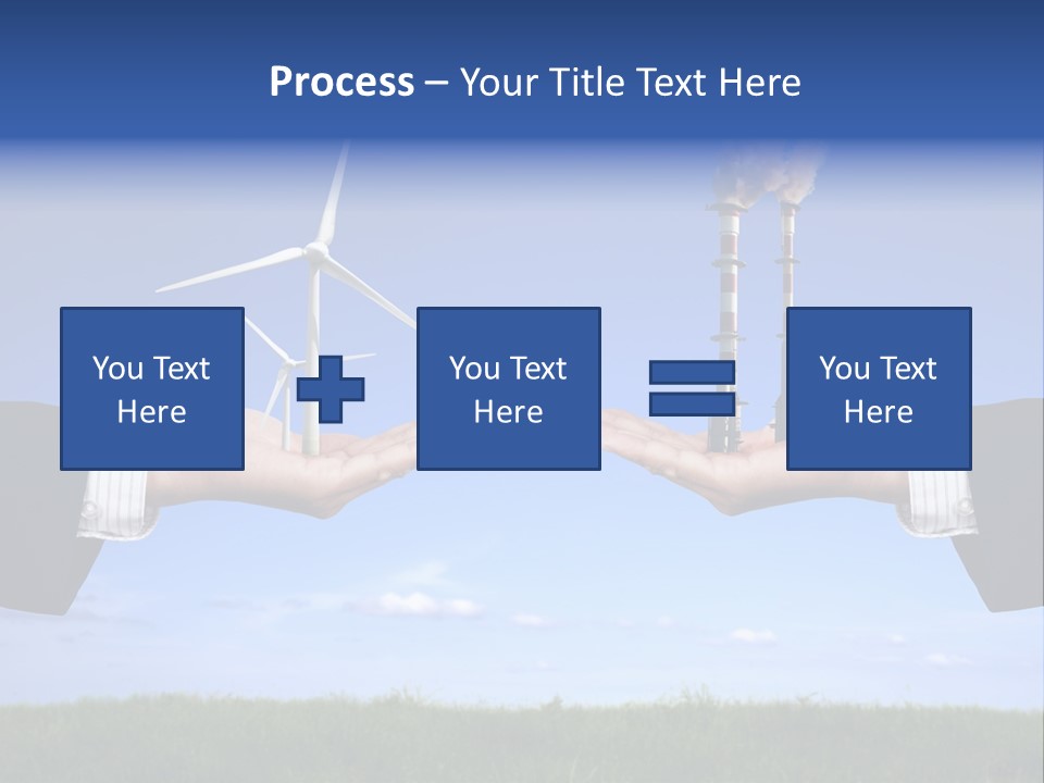 Turbine Climate Sky PowerPoint Template