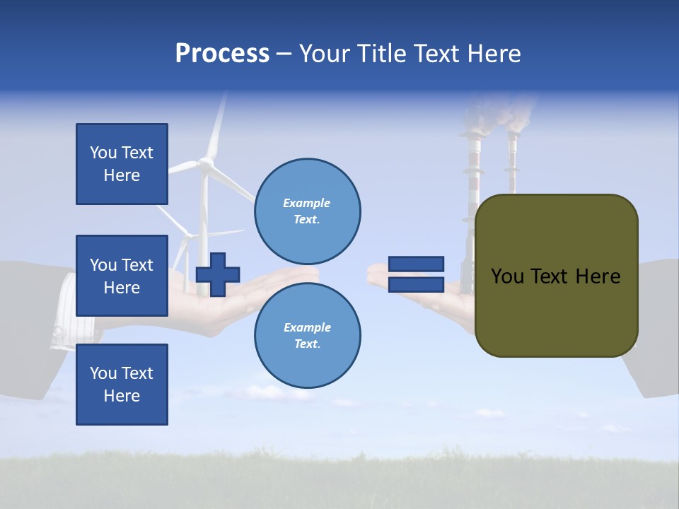 Turbine Climate Sky PowerPoint Template
