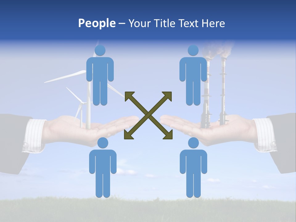 Turbine Climate Sky PowerPoint Template