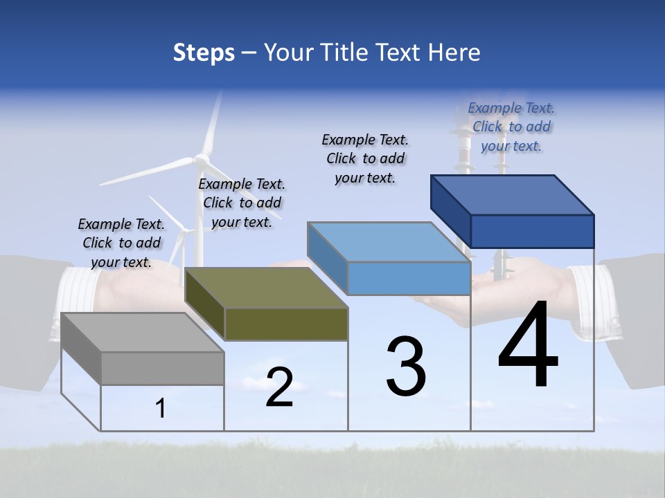Turbine Climate Sky PowerPoint Template