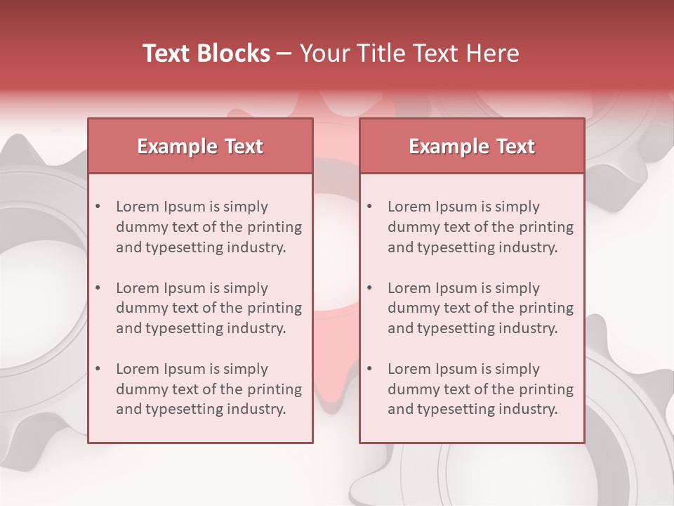 Relation Metallic Assembly PowerPoint Template