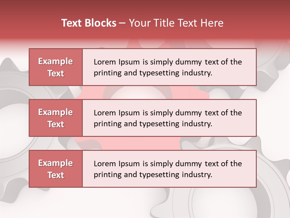 Relation Metallic Assembly PowerPoint Template