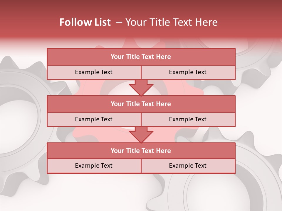 Relation Metallic Assembly PowerPoint Template
