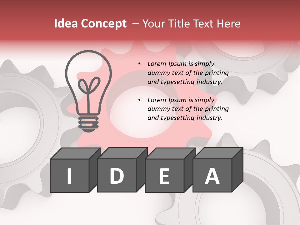 Relation Metallic Assembly PowerPoint Template