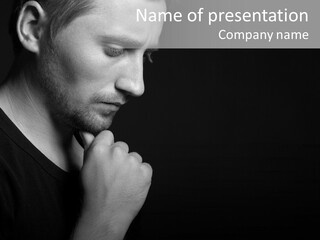 Sadness Frustration Lonely PowerPoint Template