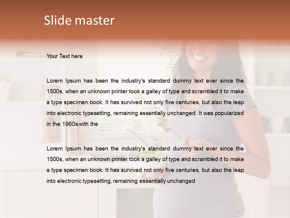 Mixed Raced Fork Ingredients PowerPoint Template