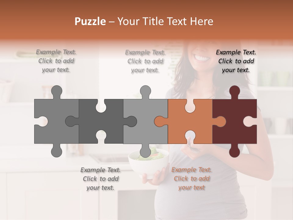 Mixed Raced Fork Ingredients PowerPoint Template