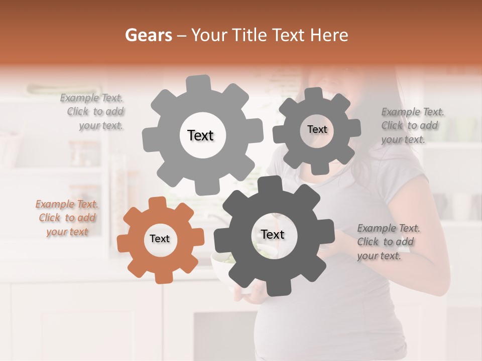 Mixed Raced Fork Ingredients PowerPoint Template