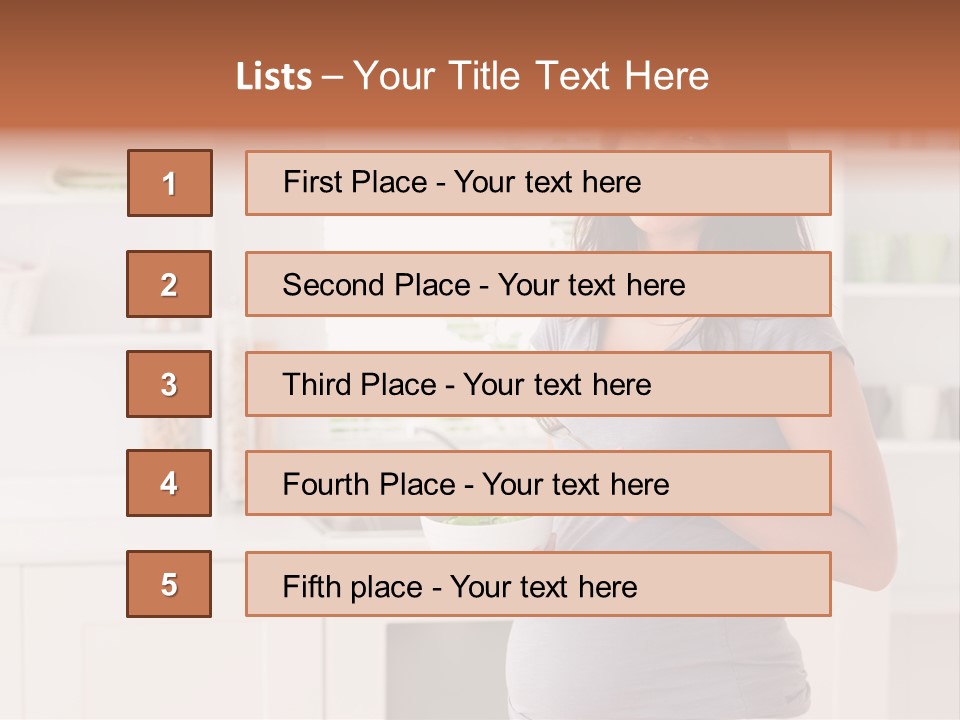 Mixed Raced Fork Ingredients PowerPoint Template