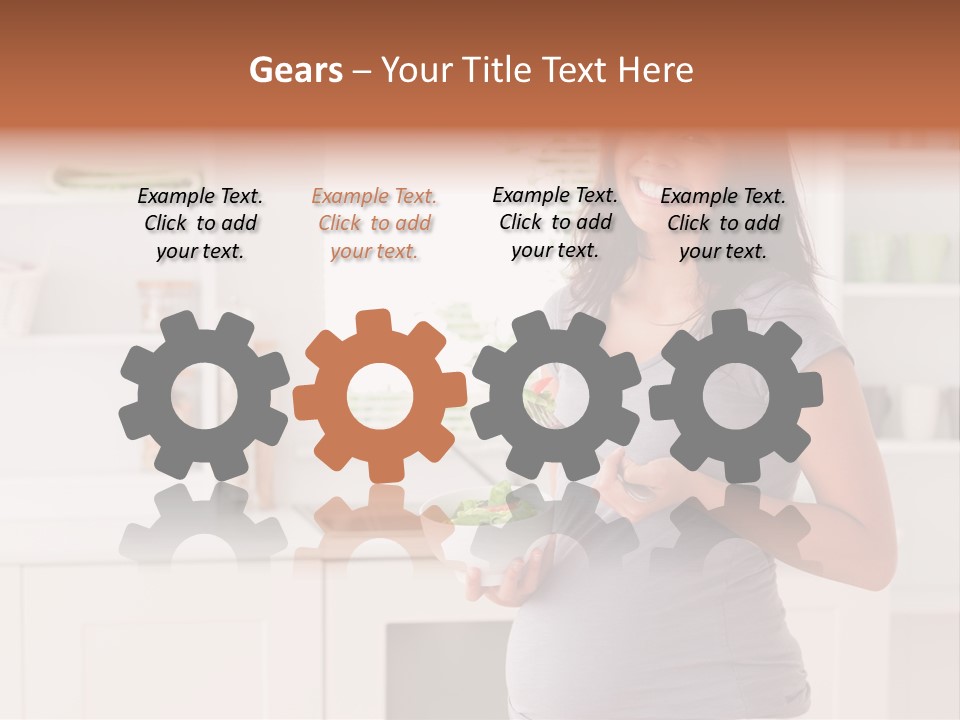 Mixed Raced Fork Ingredients PowerPoint Template