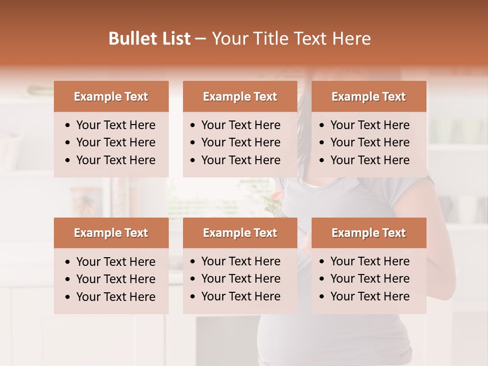 Mixed Raced Fork Ingredients PowerPoint Template