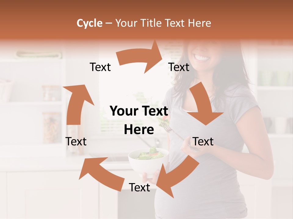 Mixed Raced Fork Ingredients PowerPoint Template