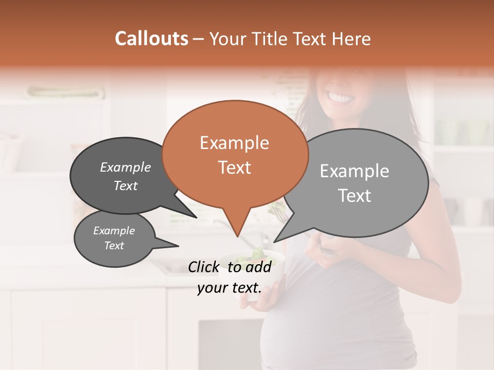Mixed Raced Fork Ingredients PowerPoint Template