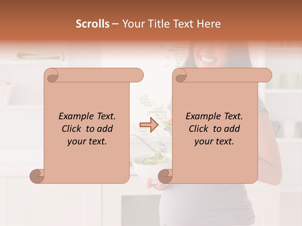 Mixed Raced Fork Ingredients PowerPoint Template