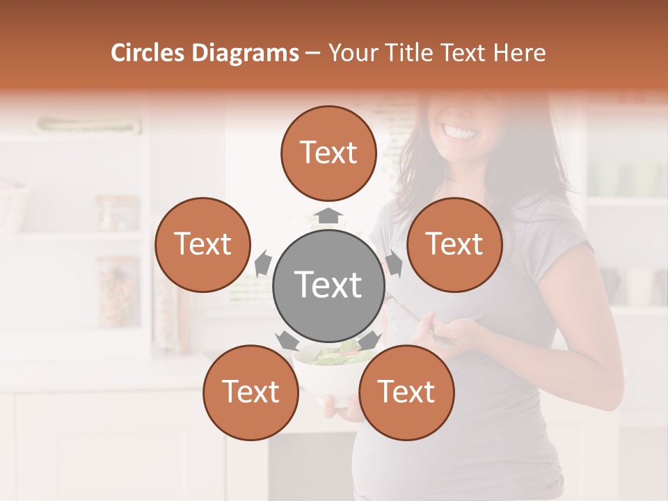 Mixed Raced Fork Ingredients PowerPoint Template