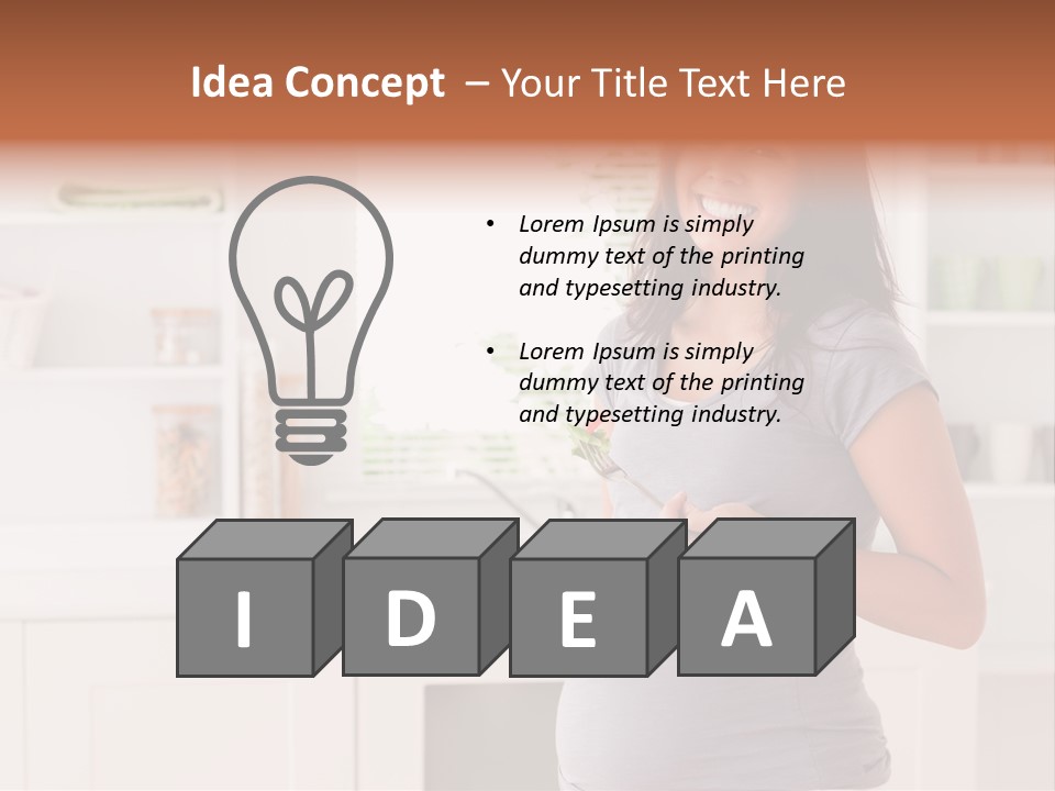 Mixed Raced Fork Ingredients PowerPoint Template