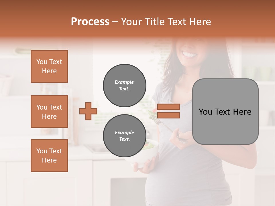 Mixed Raced Fork Ingredients PowerPoint Template