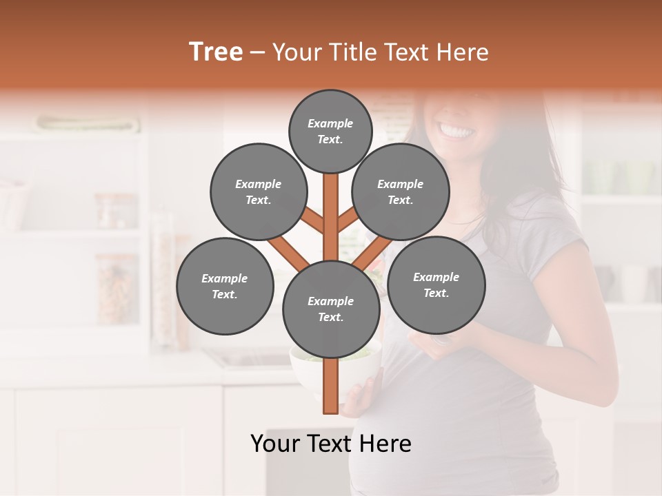 Mixed Raced Fork Ingredients PowerPoint Template