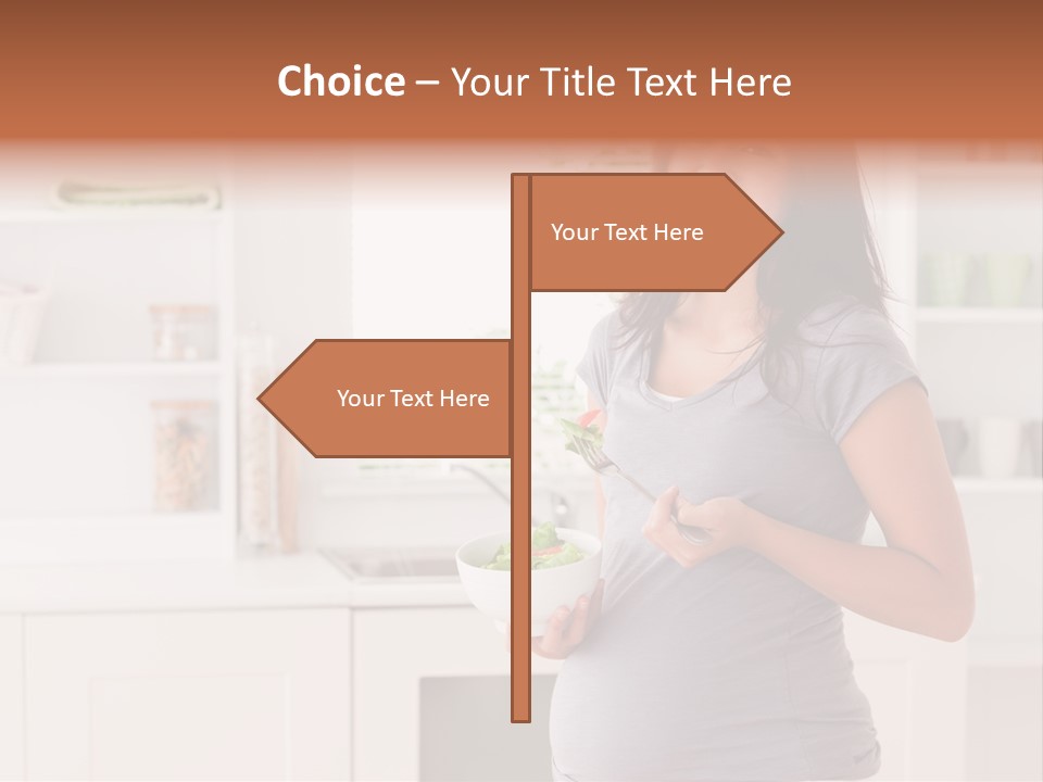 Mixed Raced Fork Ingredients PowerPoint Template