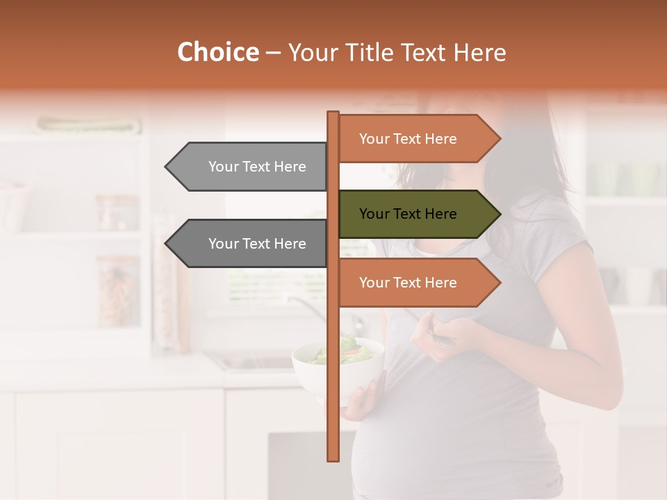 Mixed Raced Fork Ingredients PowerPoint Template