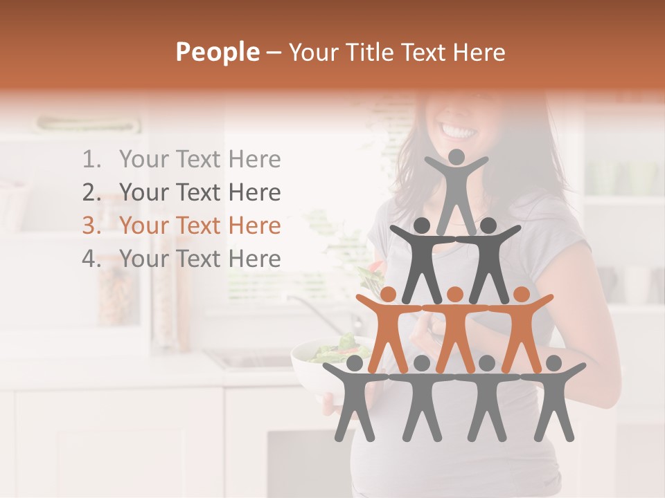 Mixed Raced Fork Ingredients PowerPoint Template