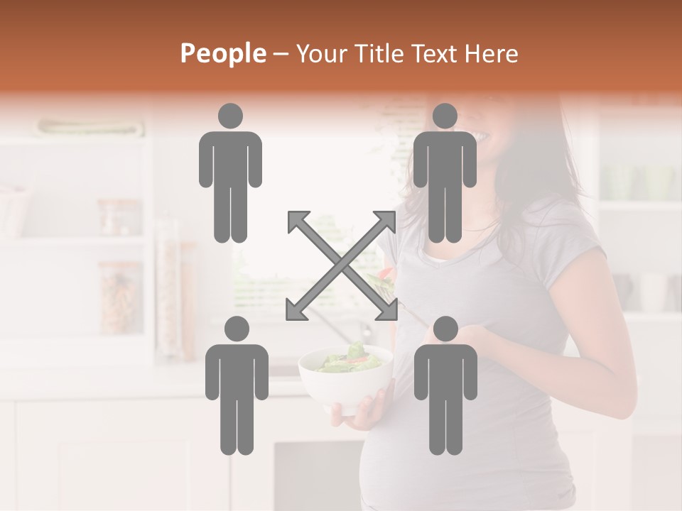 Mixed Raced Fork Ingredients PowerPoint Template