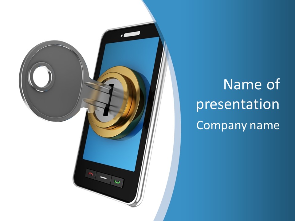 Hacker Lock Protection PowerPoint Template