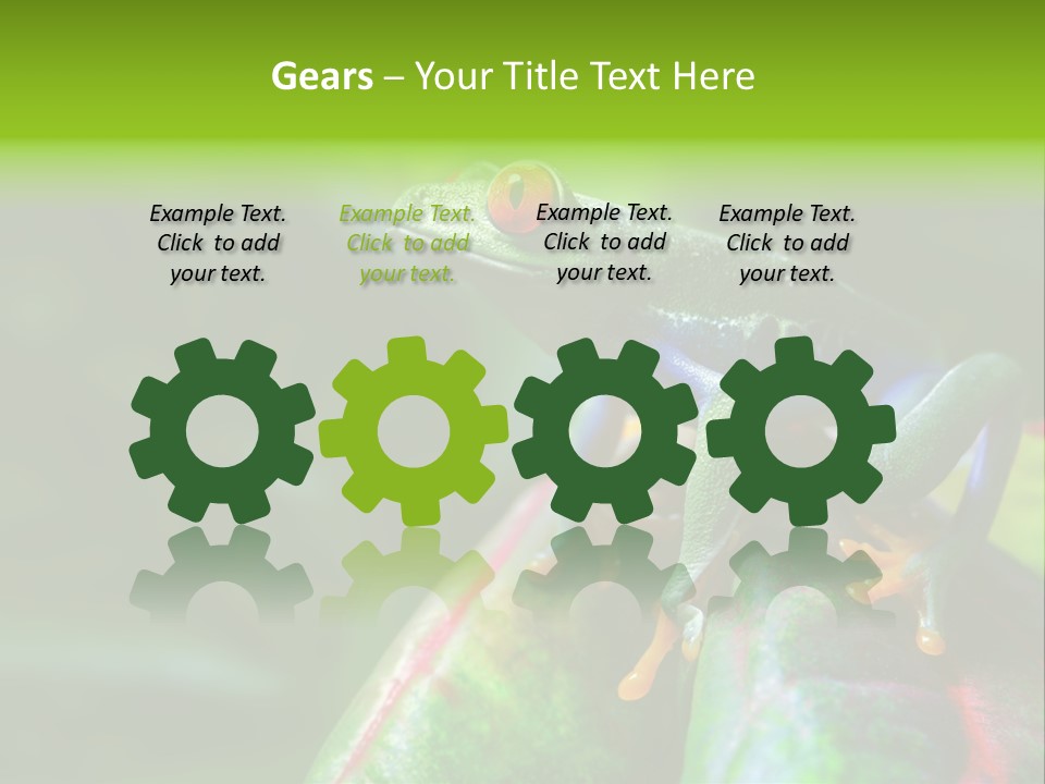 South America Horizontal Plant PowerPoint Template