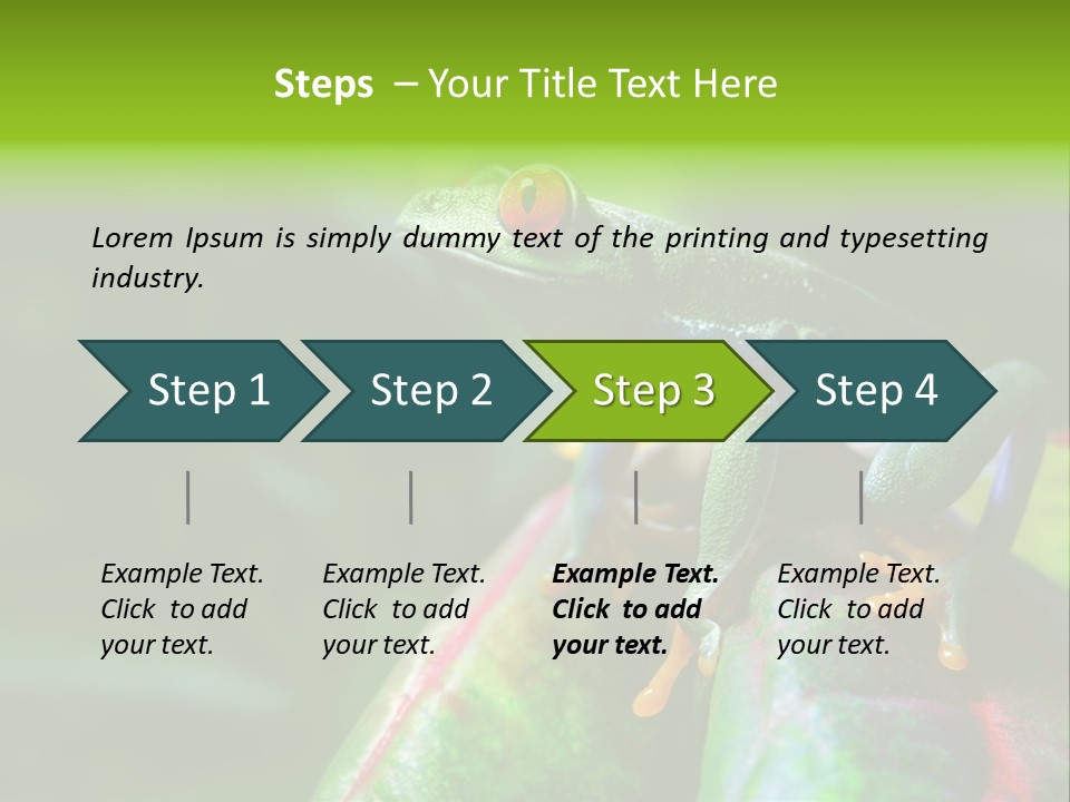 South America Horizontal Plant PowerPoint Template