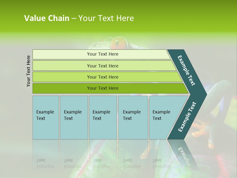 South America Horizontal Plant PowerPoint Template