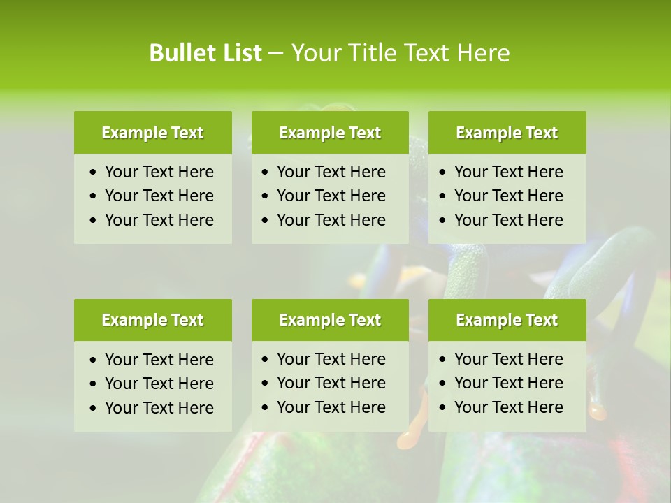 South America Horizontal Plant PowerPoint Template
