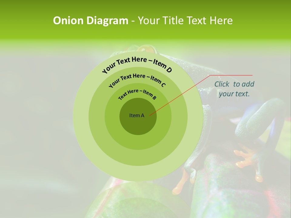 South America Horizontal Plant PowerPoint Template
