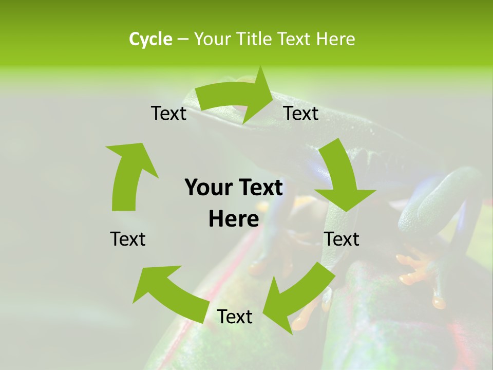 South America Horizontal Plant PowerPoint Template