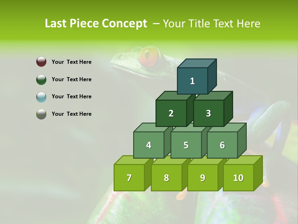 South America Horizontal Plant PowerPoint Template