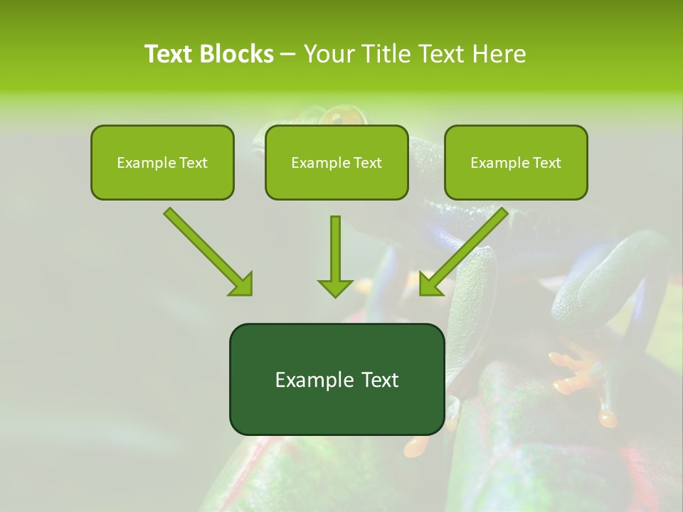 South America Horizontal Plant PowerPoint Template