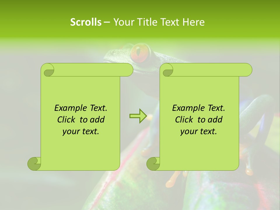 South America Horizontal Plant PowerPoint Template