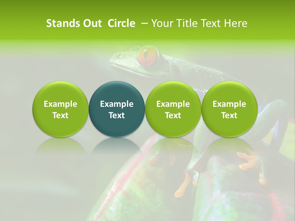 South America Horizontal Plant PowerPoint Template