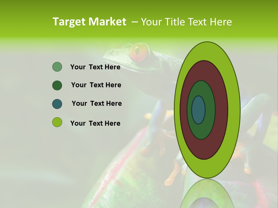 South America Horizontal Plant PowerPoint Template