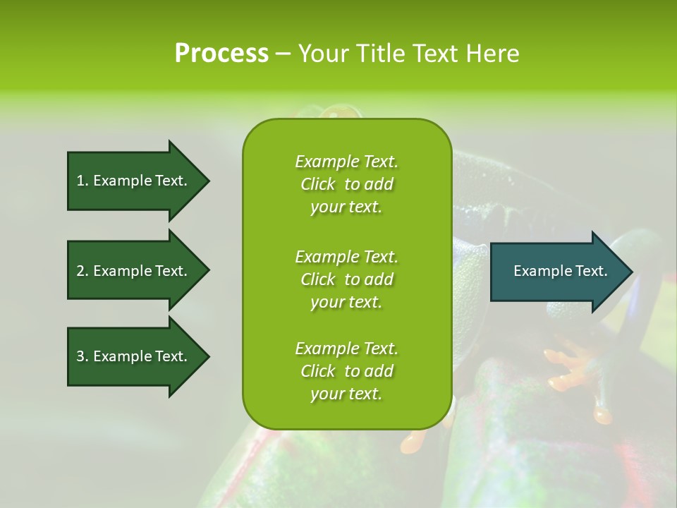 South America Horizontal Plant PowerPoint Template