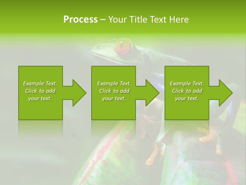 South America Horizontal Plant PowerPoint Template