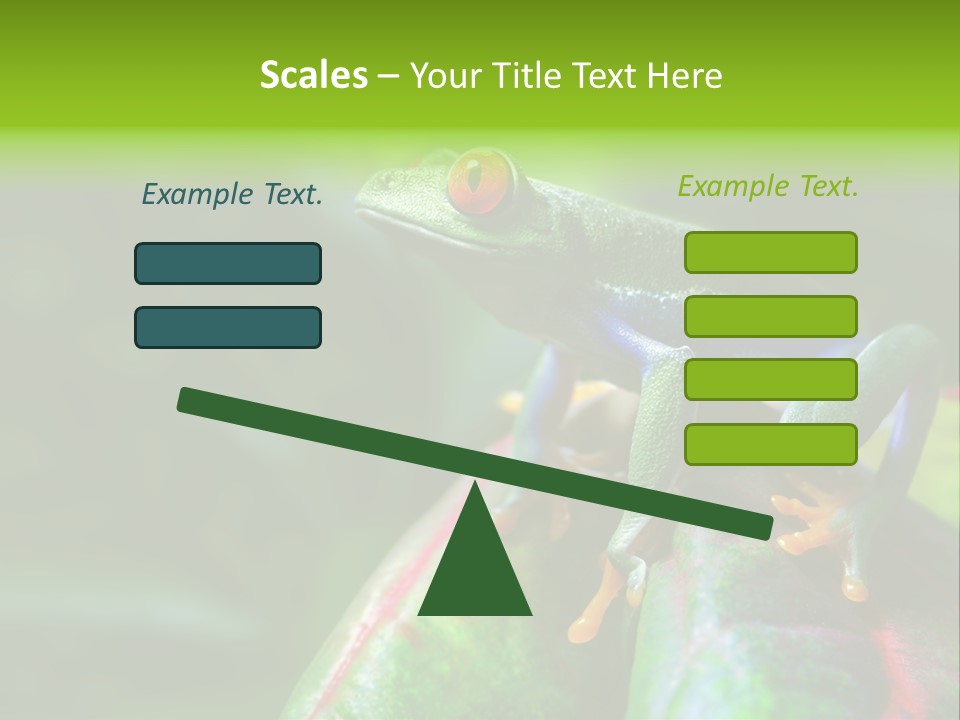 South America Horizontal Plant PowerPoint Template